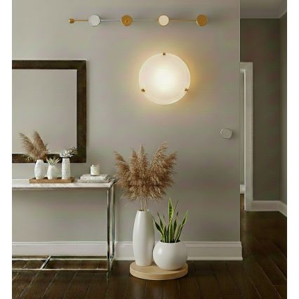 Eglo 32601 - LED mennyezeti lámpatest SALOME LED/11W/230V átm. 30 cm aranyszínű/alabástrom üveg