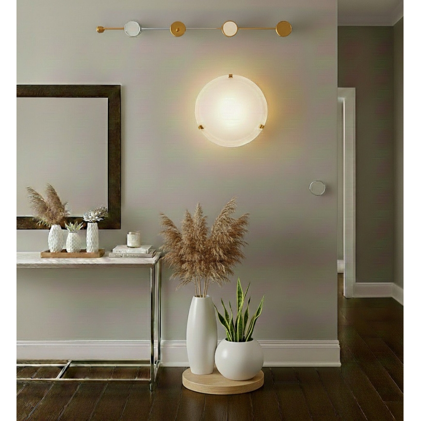 Eglo 32601 - LED mennyezeti lámpatest SALOME LED/11W/230V átm. 30 cm aranyszínű/alabástrom üveg