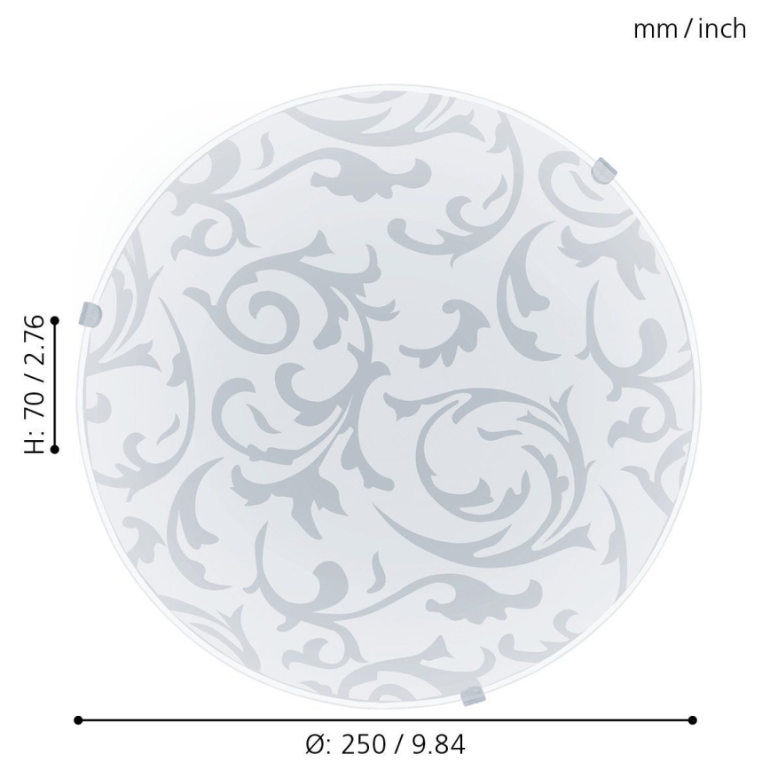 Eglo 32606 - MARS LED mennyezeti lámpa, 11 W, 230 V, átmérő 25 cm