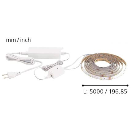 Eglo - LED RGB szalag 5m STRIPE-C LED/19W/230V