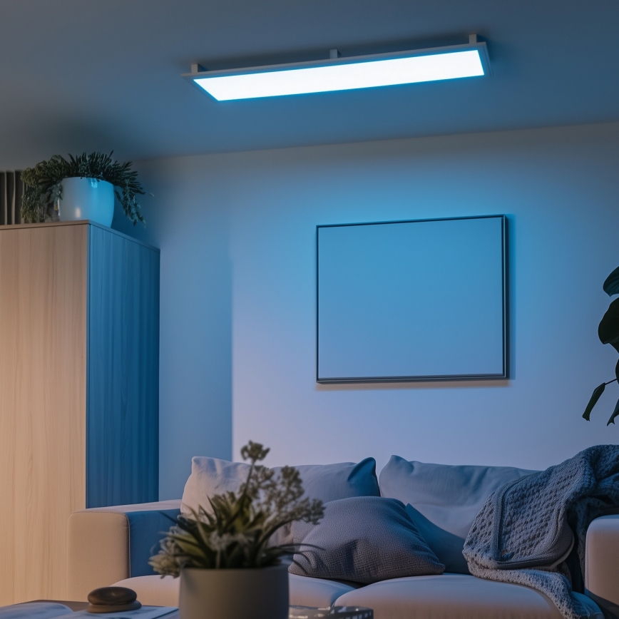 Eglo 32734 - LED RGBW dimmelhető felületre szerelhető 2 az 1-ben SALOBRENA-C LED/34W/230V fehér + távirányítóval