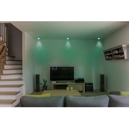 Eglo - LED RGB Dimmelhető beépíthető mennyezeti lámpatest FUEVA-C LED/10,5W/230V átm. 17 cm
