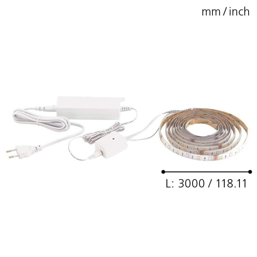 Eglo - LED RGB szalag 3m STRIPE-C LED-RGB/11,4W/230V