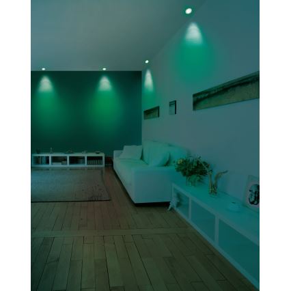 Eglo - LED RGB fényerőszabályozható beépíthető lámpatest FUEVA-C LED/5,4W/230V átmérő 12 cm