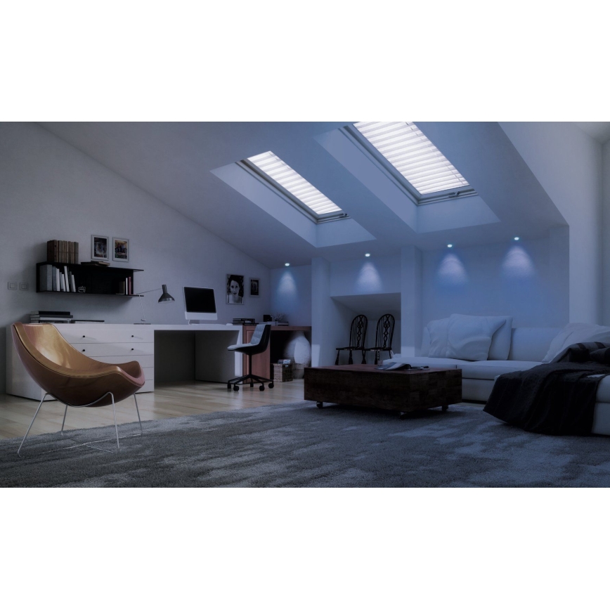 Eglo - LED RGB fényerőszabályozható, beépíthető mennyezeti lámpa FUEVA-C LED/10,5W/230V átm. 17 cm