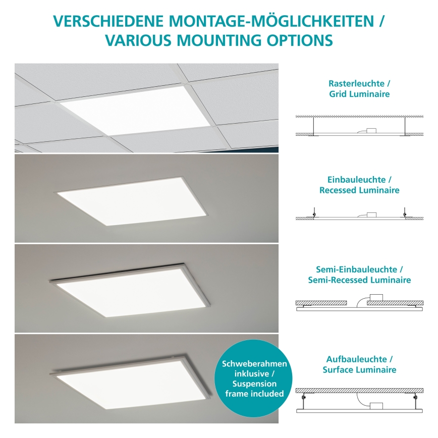 Eglo - LED Mennyezeti panel SALOBRENA LED/33W/230V