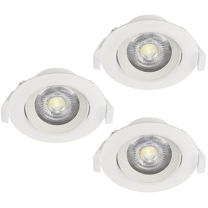 Eglo - 3 darabos SARTIANO beépíthető lámpatest szett LED/5W/230V