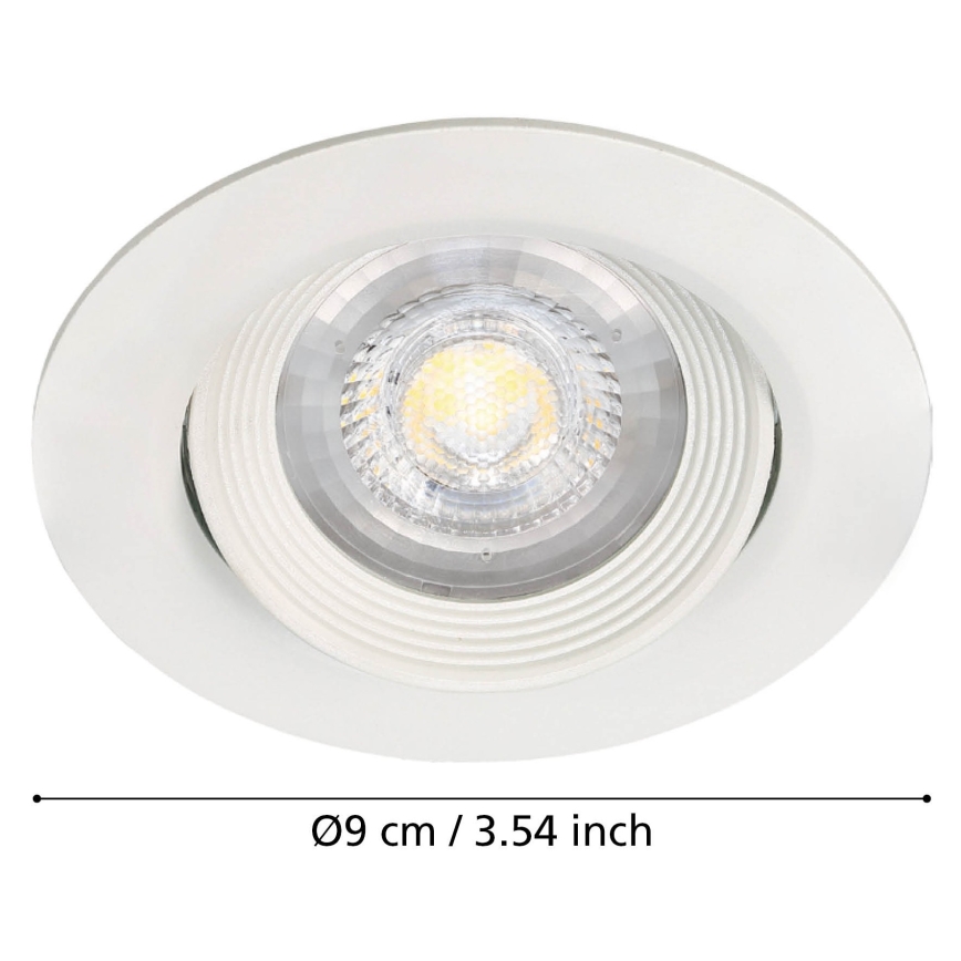 Eglo - 3 darabos SARTIANO beépíthető lámpatest szett LED/5W/230V