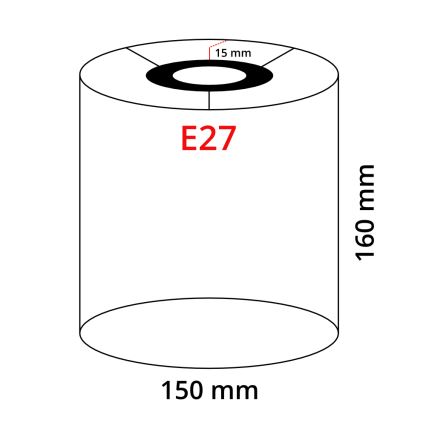 Eglo 32912 - TUNJA univerzális búra E27, Ø 15 cm, krémszínű