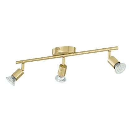 Eglo - LED Spotlámpa 3xGU10/2,8W/230V 3000K arany