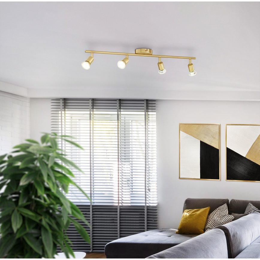 Eglo - LED Spotlámpa 4xGU10/2,8W/230V 3000K arany