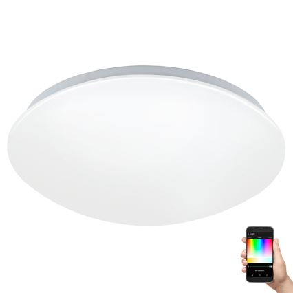 Eglo 33219 - GIRON-C LED RGBW fényerőszabályozható mennyezeti lámpa, LED/17W/230V, átm. 30 cm, fehér