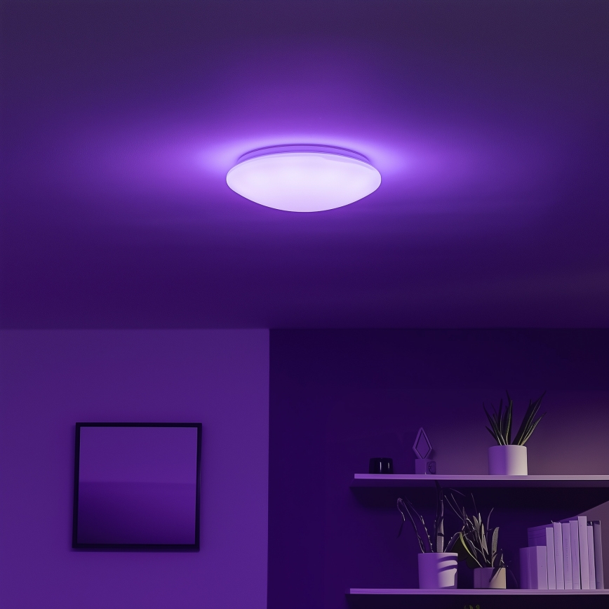 Eglo 33219 - GIRON-C LED RGBW fényerőszabályozható mennyezeti lámpa, LED/17W/230V, átm. 30 cm, fehér