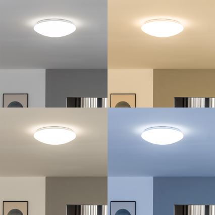 Eglo 33219 - GIRON-C LED RGBW fényerőszabályozható mennyezeti lámpa, LED/17W/230V, átm. 30 cm, fehér