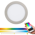 Eglo 33317 - LED RGBW dimmelhető süllyesztett mennyezeti lámpa FUEVA-C LED/15,6W/230V 2700-6500K Ø 22,5 cm