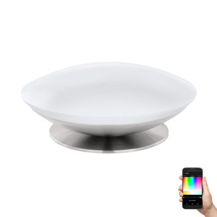 Eglo 33324 - LED RGBW fényerőszabályozható asztali lámpa FRATTINA-C LED/18W/230V matt króm
