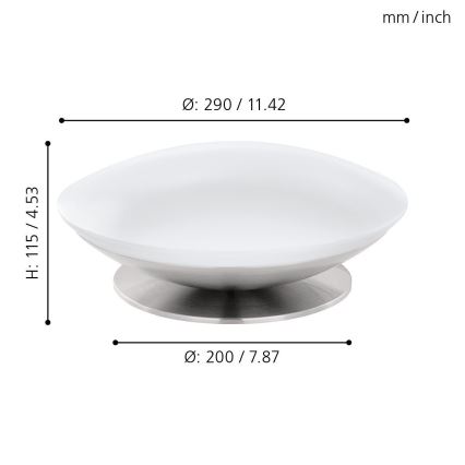 Eglo 33324 - LED RGBW fényerőszabályozható asztali lámpa FRATTINA-C LED/18W/230V matt króm