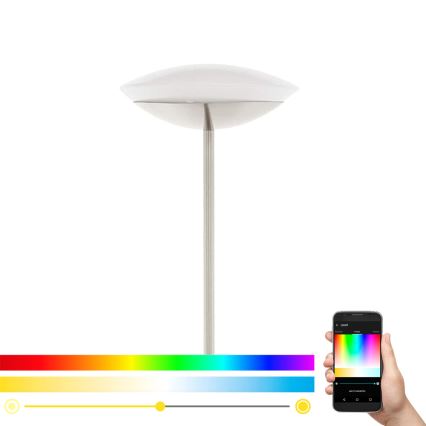 Eglo 33325 - LED RGBW dimmelhető állólámpa FRATTINA-C LED/18W/230V matt króm