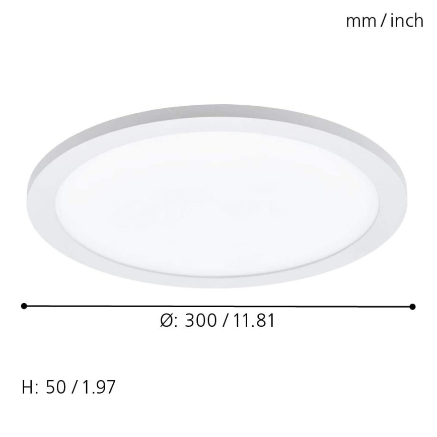 Eglo 33341 - LED RGBW dimmelhető mennyezeti lámpatest SARSINA-C LED/16W/230V 2700-6500K Ø 30 cm + távirányító