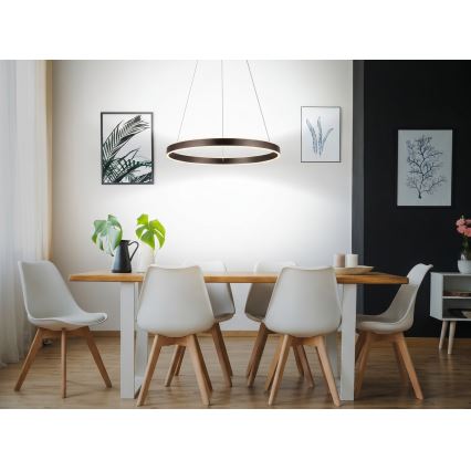 Eglo 33483 - ALCAZABA LED csillár kábelen, 2xLED/18W/230V, 3000K, Ø 55 cm, bronz