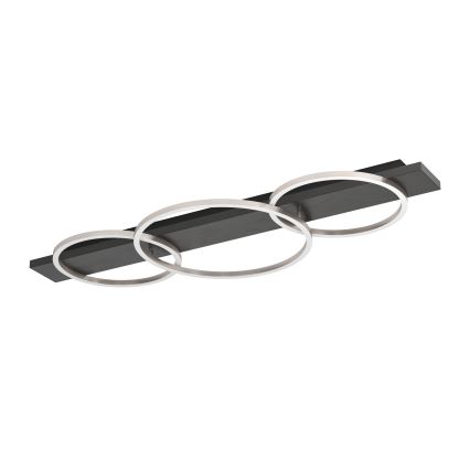 Eglo 33488 - BOYAL LED mennyezeti lámpa 2xLED/12W/230V + LED/12W fekete