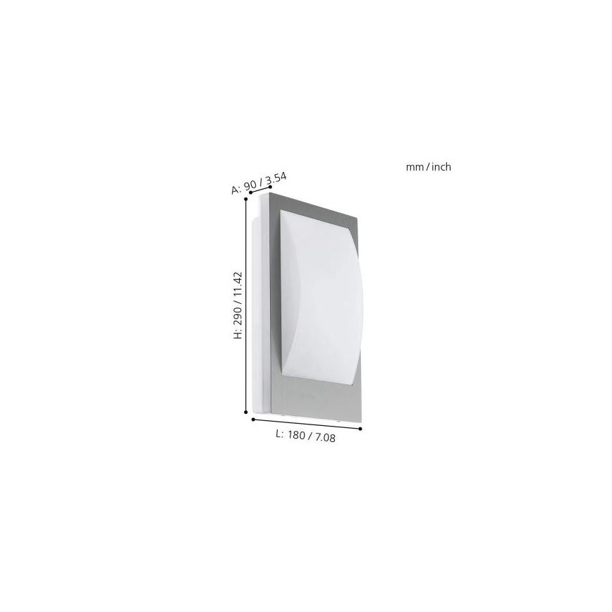Eglo 33569 - LED kültéri fali lámpa VERRES-C LED/9W/230V IP44 matt króm