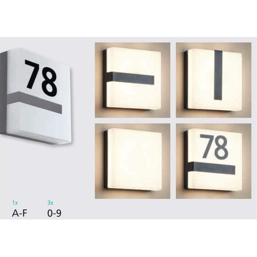 Eglo 33574 - LED állítható fényerejű kültéri fali lámpa TORAZZA-C LED/14W/230V IP44