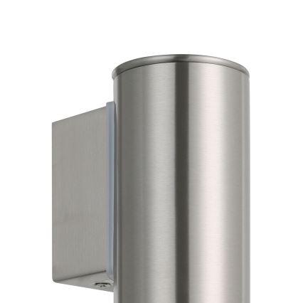 Eglo 33581 - LED RGBW dimmelhető kültéri fali lámpa RIGA 1xGU10/5W/230V 2700-6500K IP44 matt króm