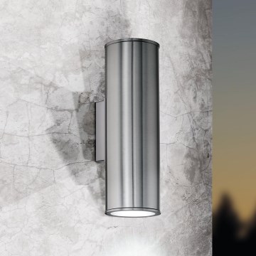 Eglo 33582 - LED RGBW dimmelhető kültéri fali lámpa RIGA 2xGU10/5W/230V IP44