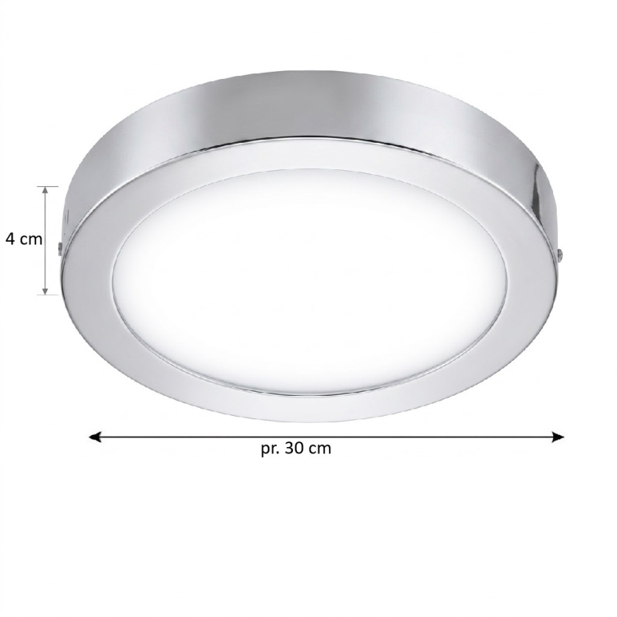 Eglo 33667 - LED RGBW dimmelhető fürdőszobai mennyezeti lámpa FUEVA-C LED21W/230V átmérő 30 cm IP44