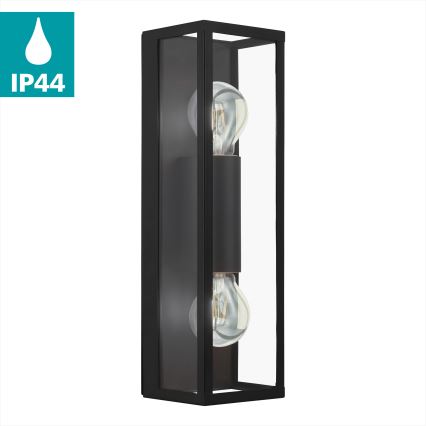 Eglo 33856 - Kültéri fali lámpatest ALAMONTE 2xE27/60W/230V IP44 fekete