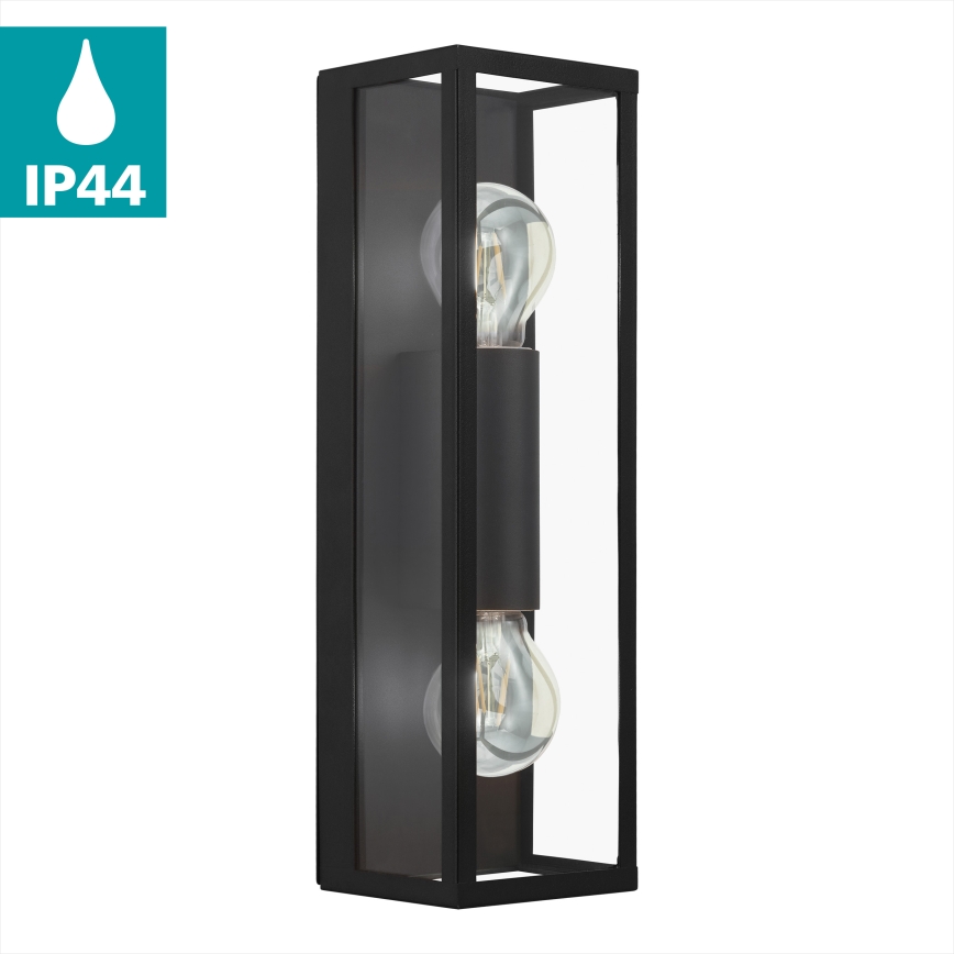 Eglo 33856 - Kültéri fali lámpatest ALAMONTE 2xE27/60W/230V IP44 fekete