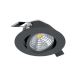 Eglo - LED Dimmelhető beépíthető lámpa/6W/230V fekete