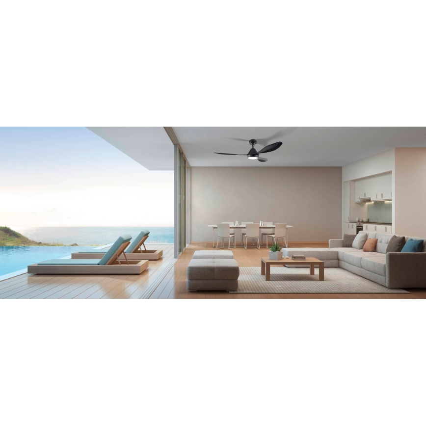 Eglo - LED Mennyezeti ventilátor LED/18W/230V + távirányítás