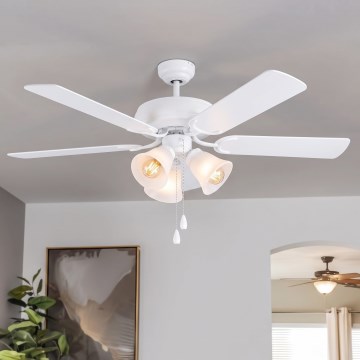 Eglo 35076 - LAS PALMAS mennyezeti ventilátor 3xE27/40W/230V barna
