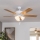 Eglo 35076 - Mennyezeti ventilátor LAS PALMAS 3xE27/40W/230V barna