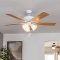 Eglo 35076 - Mennyezeti ventilátor LAS PALMAS 3xE27/40W/230V fehér