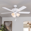 Eglo 35076 - Mennyezeti ventilátor LAS PALMAS 3xE27/40W/230V fehér