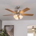 Eglo 35077 - LAS PALMAS mennyezeti ventilátor 3xE27/40W/230V barna