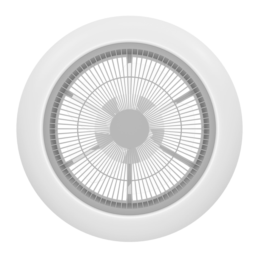 Eglo - LED Dimmelhető mennyezeti ventilátor SAYULITA 25,5W/230V fehér/szürke + távirányító