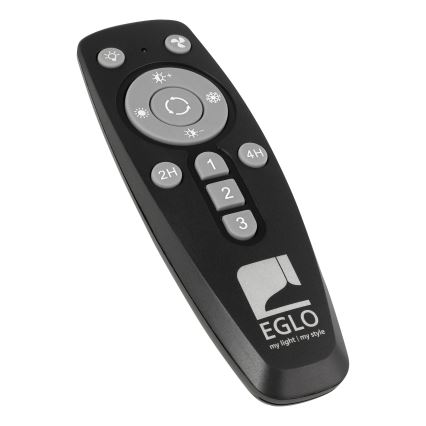 Eglo - LED Dimmelhető mennyezeti ventilátor SAYULITA 25,5W/230V fehér/szürke + távirányító