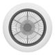 Eglo - LED Dimmelhető mennyezeti ventilátor 25,5W/230V fehér/fekete + távirányító