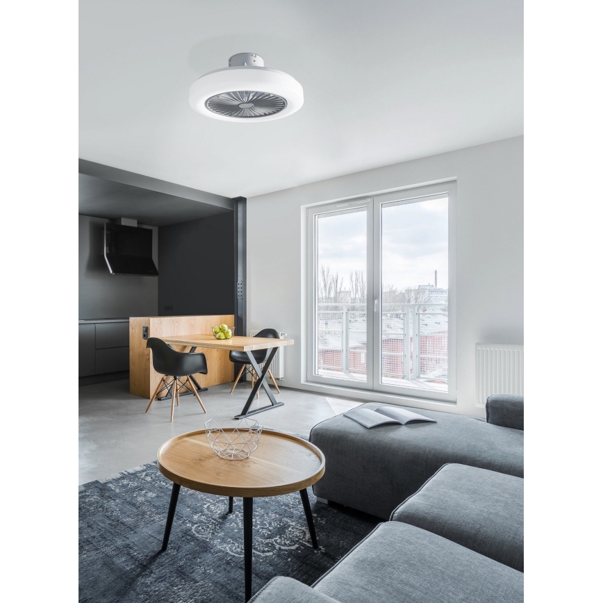 Eglo - LED dimmelhető mennyezeti ventilátor LED/25,5W/230V fehér 2700-6500K + távirányító