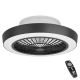 Eglo - LED Dimmelhető ceiling fan LED/37,8W/230V fekete + távirányító
