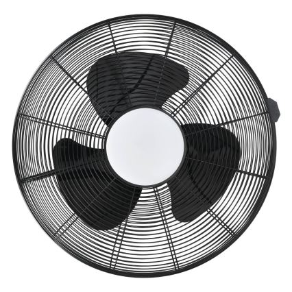 Eglo - LED mennyezeti ventilátor LED/15W/230V Ø 53 cm fekete + távirányítóval