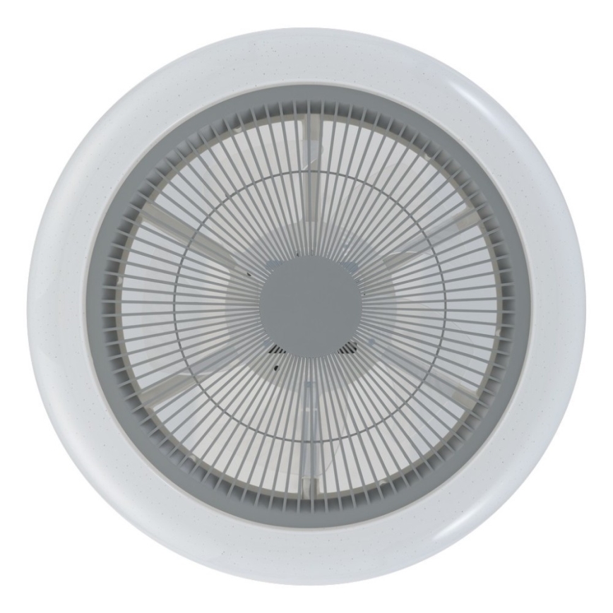 Eglo - LED Dimmelhető mennyezeti ventilátorn LED/25,5W/230V szürke + távirányító