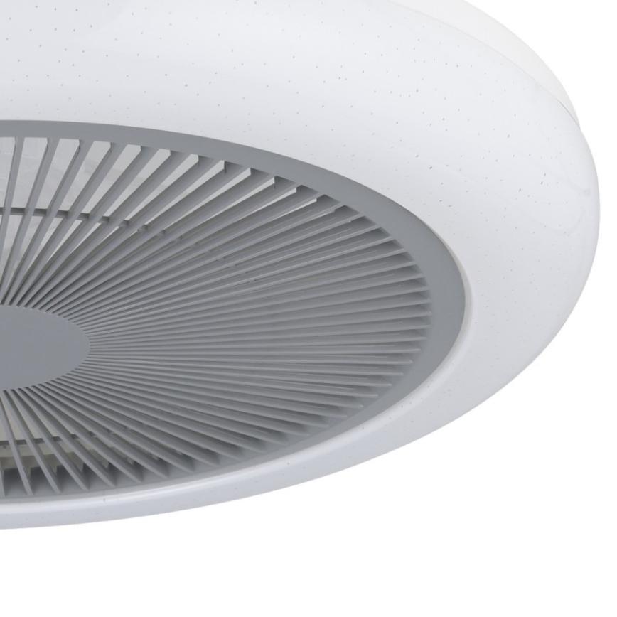 Eglo - LED Dimmelhető mennyezeti ventilátorn LED/25,5W/230V szürke + távirányító
