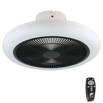 Eglo - LED dimmelhető mennyezeti ventilátor LED/25,5W/230V fekete + távirányító