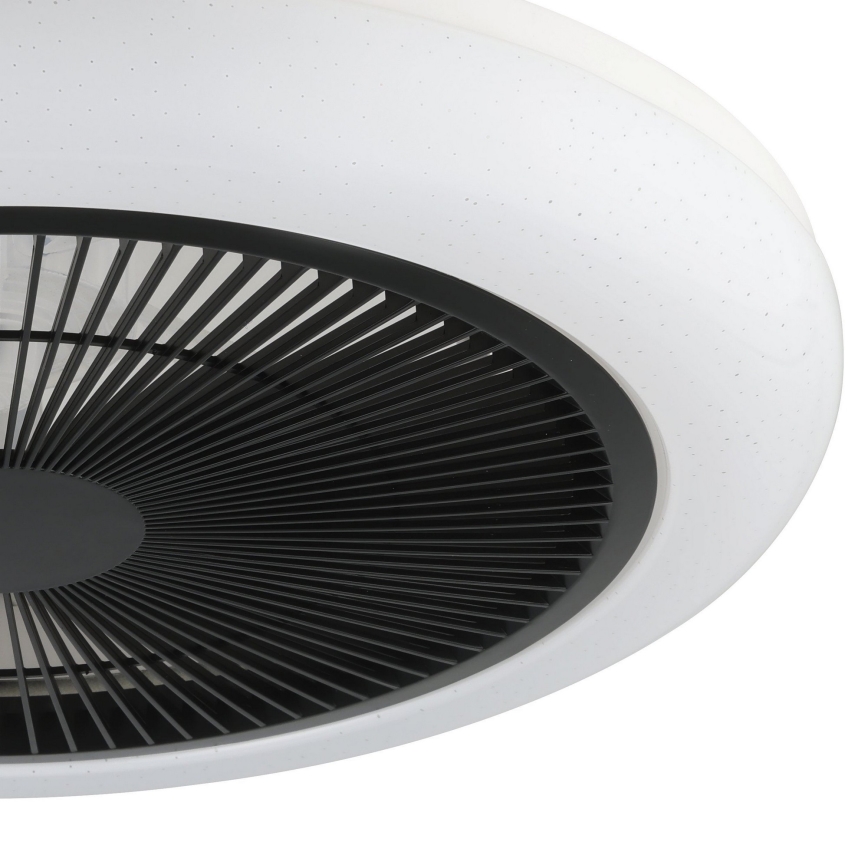 Eglo - LED dimmelhető mennyezeti ventilátor LED/25,5W/230V fekete + távirányító