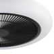 Eglo - LED Dimmelhető mennyezeti ventilátor LED/25,5W/230V fekete + távirányító